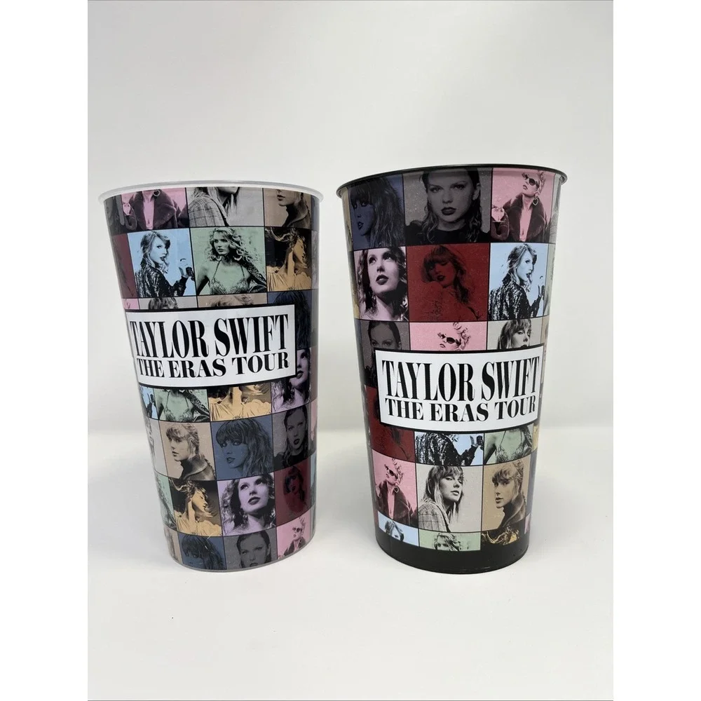 2 Taylor Swift Official The Eras Tour AMC Movie Popcorn Souvenir Cups‎
